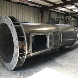 Stainless steel welded industrial smoke stack