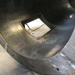 Stainless steel welded industrial smoke stack