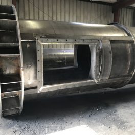 Stainless steel welded industrial smoke stack