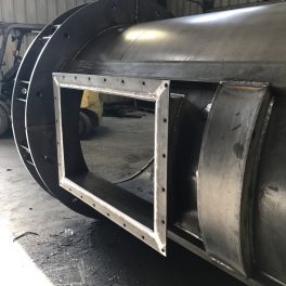 Stainless steel welded industrial smoke stack