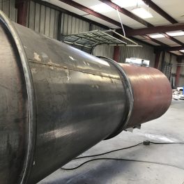 Stainless steel welded industrial smoke stack