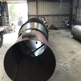 Stainless steel welded industrial smoke stack