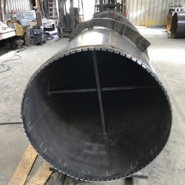 Stainless steel welded industrial smoke stack