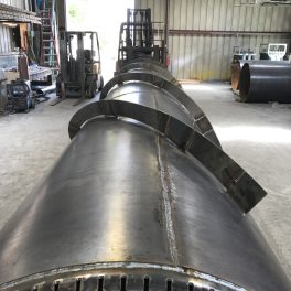 Stainless steel welded industrial smoke stack