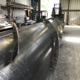 Stainless steel welded industrial smoke stack