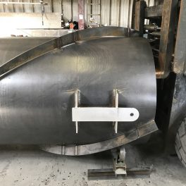 Stainless steel welded industrial smoke stack