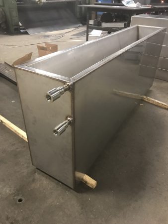Stainless Steel fabricated water jacketed tank