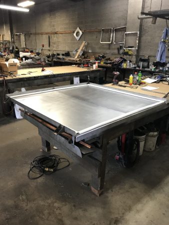 SILO MIXING BIN TOP COVER WITH FLANGE