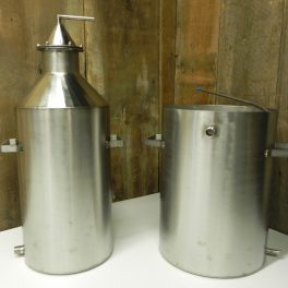 10 GALLON AND 20 GALLON STAINLESS STILL