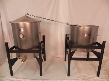 100 GALLON STAINLESS STILL AND CONDENSER