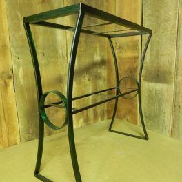 Aquarium stand dyed metal