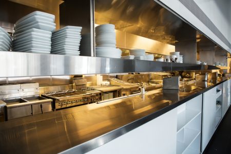 COMMERCIAL KITCHEN STAINLESS STEEL TOP AND TRIM