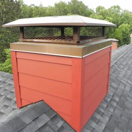 custom copper chimney cap fabrication