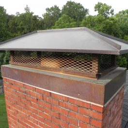 custom copper chimney cap fabrication