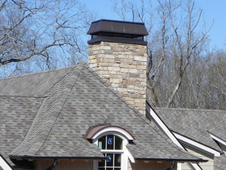 COPPER CHIMNEY CAP AND EYEBROW