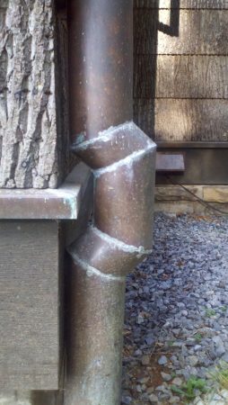 COPPER DOWNSPOUT