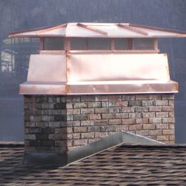 custom copper chimney cap fabrication