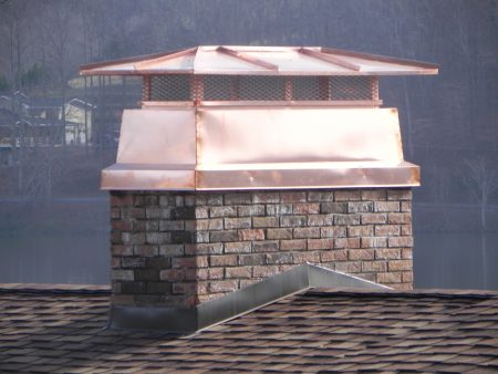 custom copper chimney cap fabrication