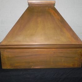 COPPER HOOD WITH PATINA