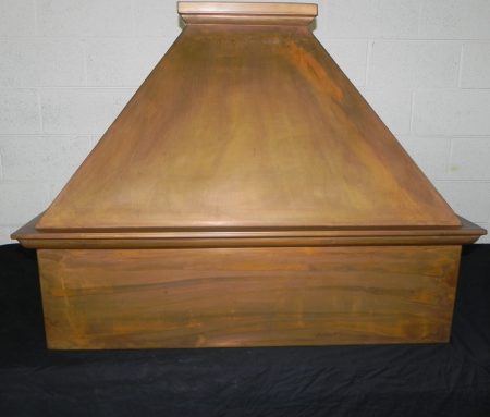 COPPER HOOD WITH PATINA