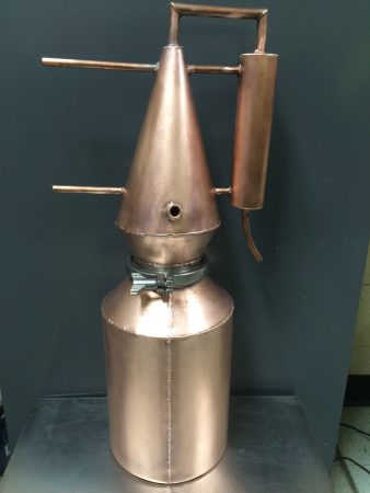 COPPER STILL WITH REFLUXER