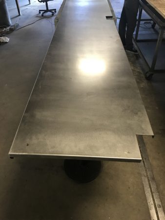 COUNTERTOP BEING GLUED DOWN