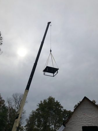 Chimney cap installation