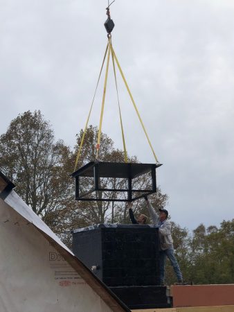 Chimney cap installation