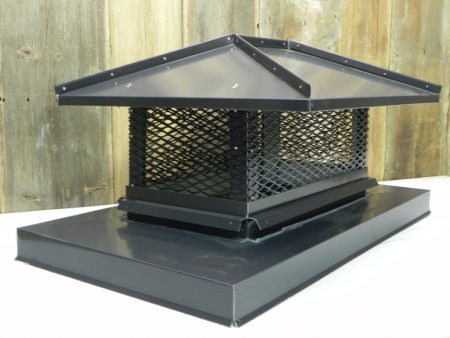 hipped roof painted aluminum chimney cap