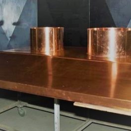 large custom copper seamless chimney cap