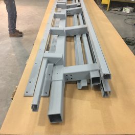STEEL BRACKETS FOR MARBLE SIDING ON BUILDING