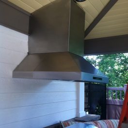 OUTDOOR STAINLESS KITCHEN HOOD