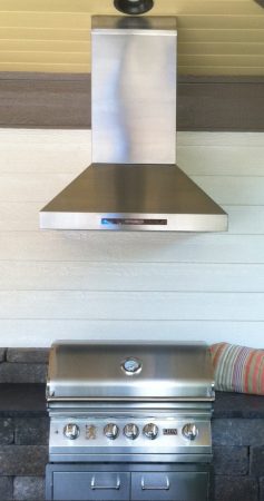 OUTDOOR STAINLESS KITCHEN HOOD