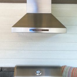 OUTDOOR STAINLESS KITCHEN HOOD