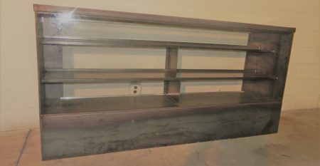 STEEL DISPLAY SHELVING WITH GLASS