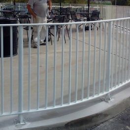 STEEL HANDRAIL ON RADIUS