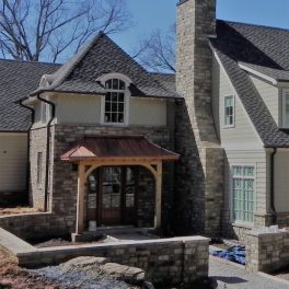 COPPER CHIMNEY CAP WITH COPPER CANOPY