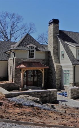 COPPER CHIMNEY CAP WITH COPPER CANOPY