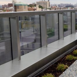 parapet wall stainless cladding