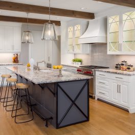 steel kitchen hood painted white