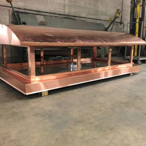 Custom design copper chimney cap