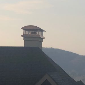 Custom design copper chimney cap