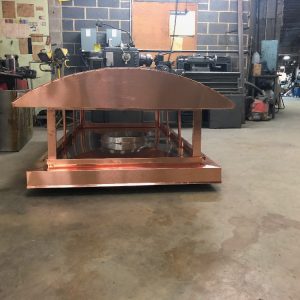 Custom design copper chimney cap